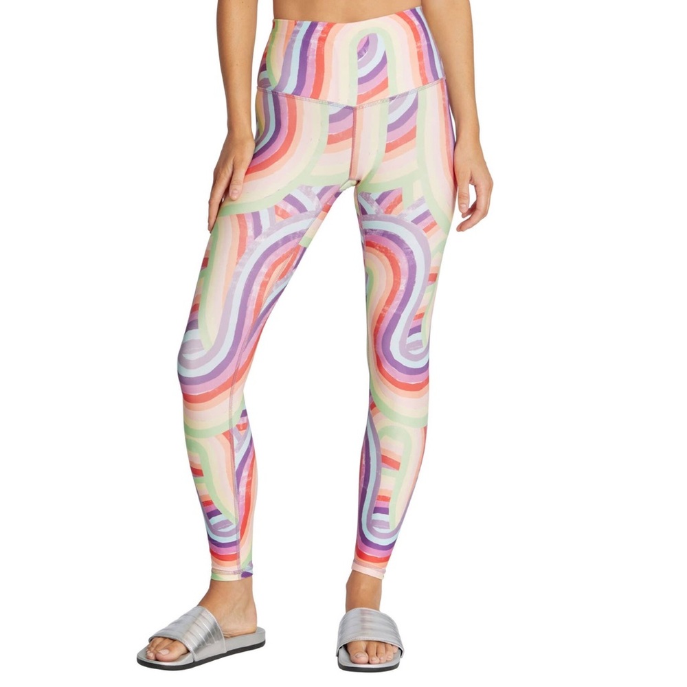 NEW Wildfox Rainbow Print Leggings |  High Rise XS